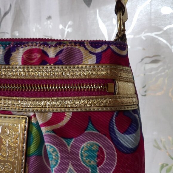 Fun Coach Bag, Authentic Poppy 1941 Collection Bag, Bright multi-colored - Picture 13 of 15